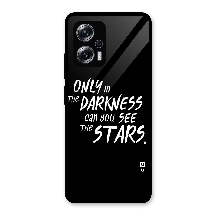 Darkness and the Stars Glass Back Case for Redmi K50i