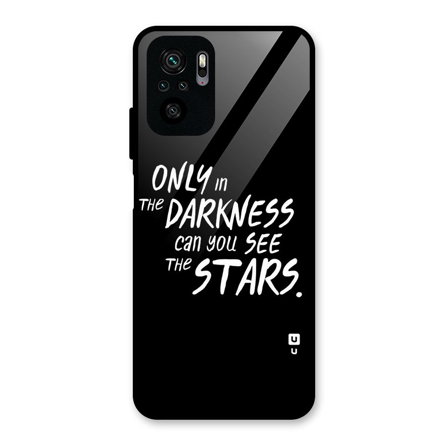 Darkness and the Stars Glass Back Case for Redmi Note 10S