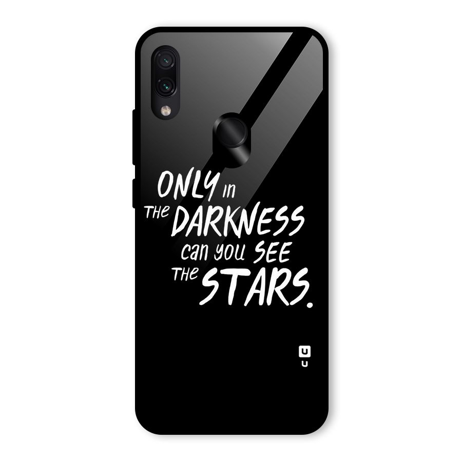 Darkness and the Stars Glass Back Case for Redmi Note 7S