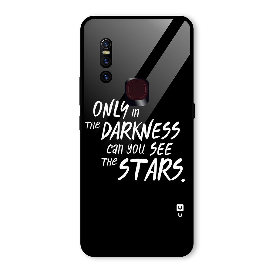 Darkness and the Stars Glass Back Case for Vivo V15