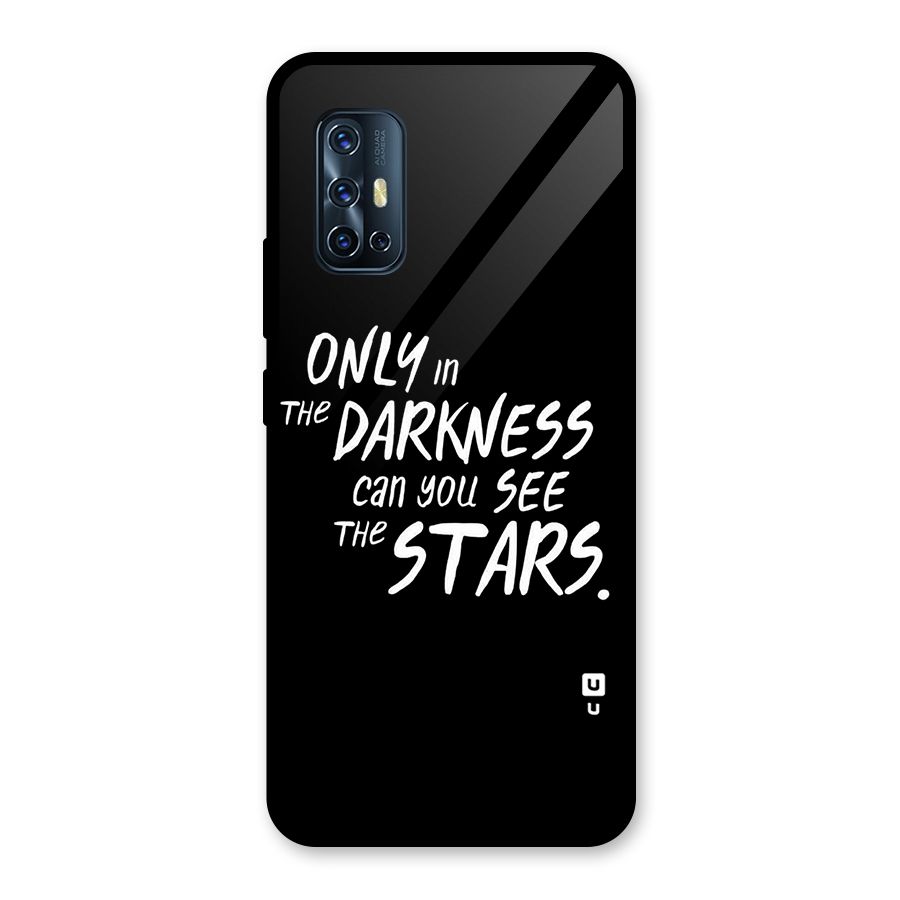Darkness and the Stars Glass Back Case for Vivo V17