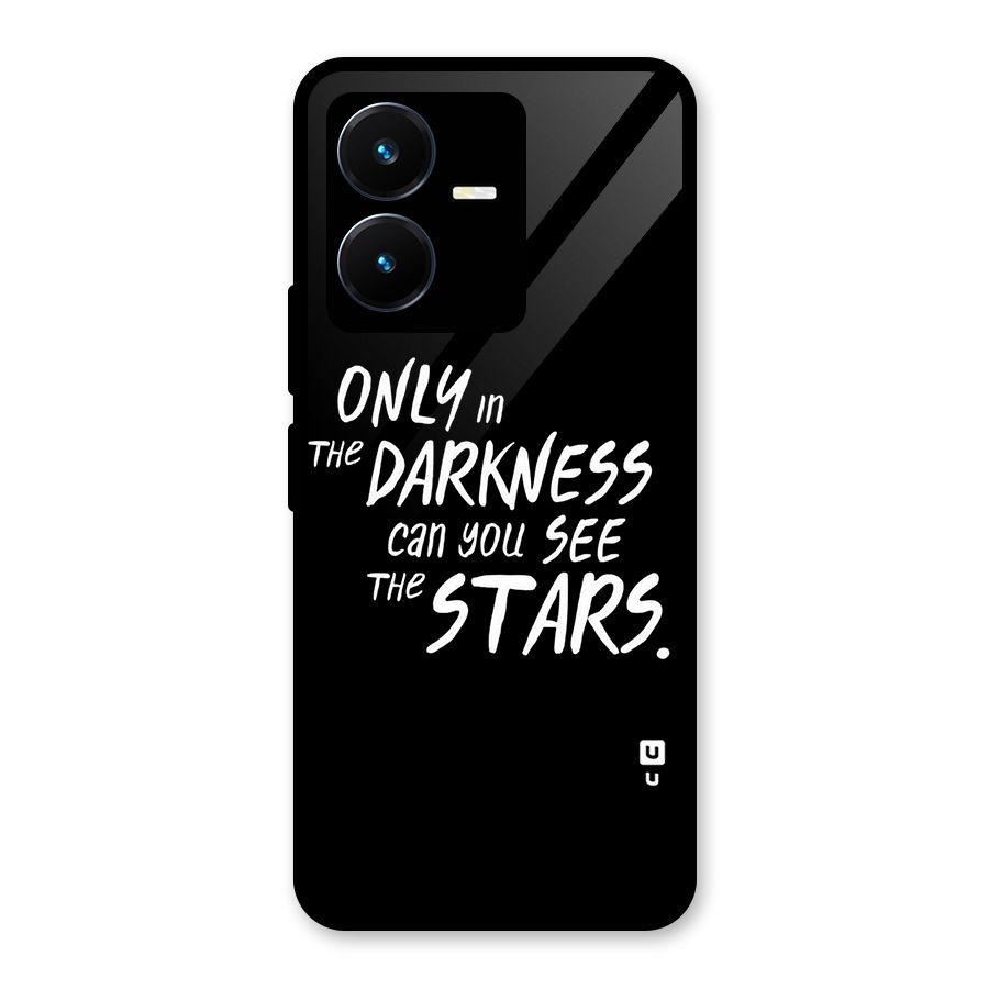 Darkness and the Stars Glass Back Case for Vivo Y22