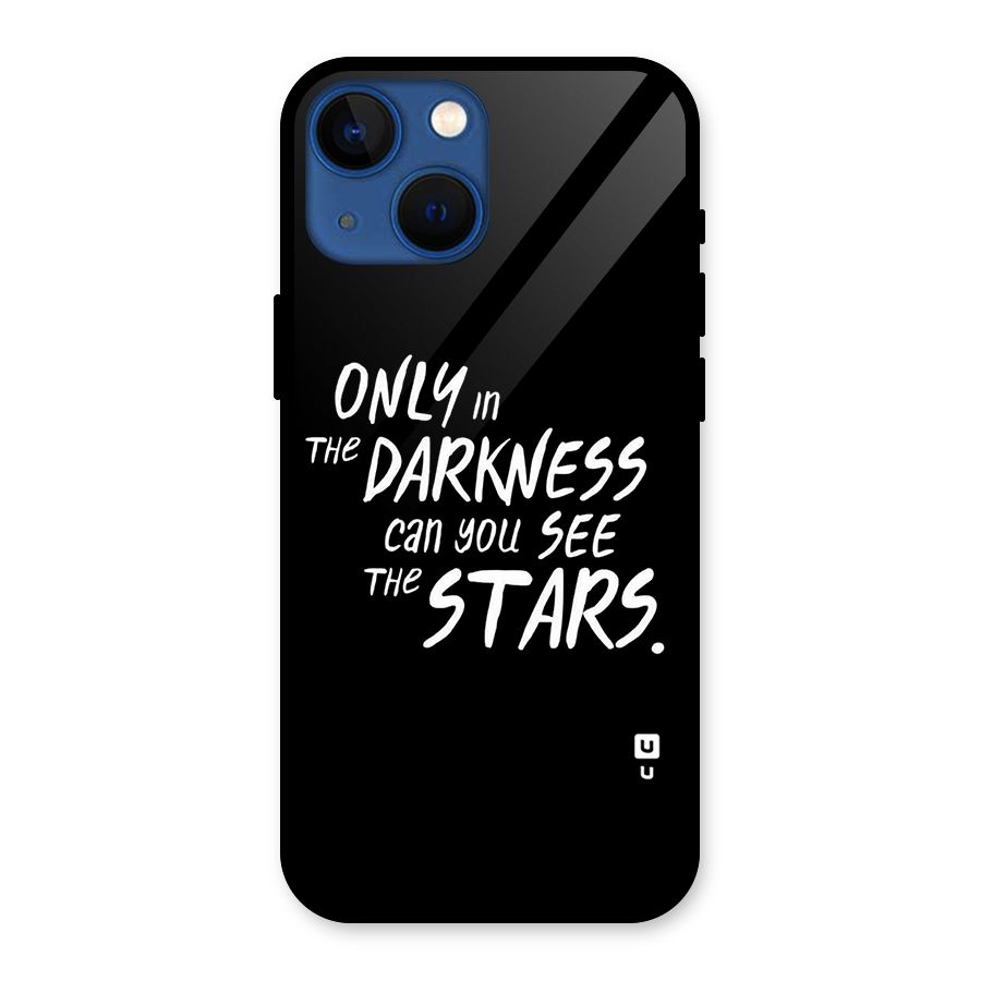 Darkness and the Stars Glass Back Case for iPhone 13 Mini