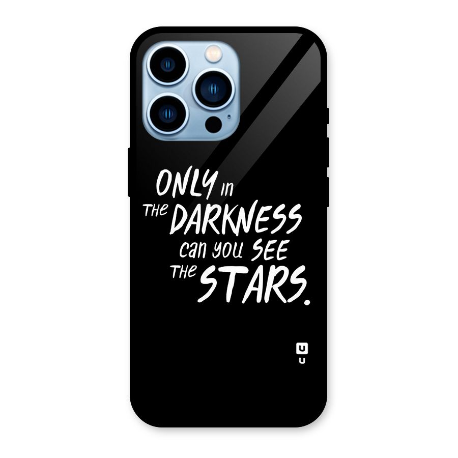 Darkness and the Stars Glass Back Case for iPhone 13 Pro