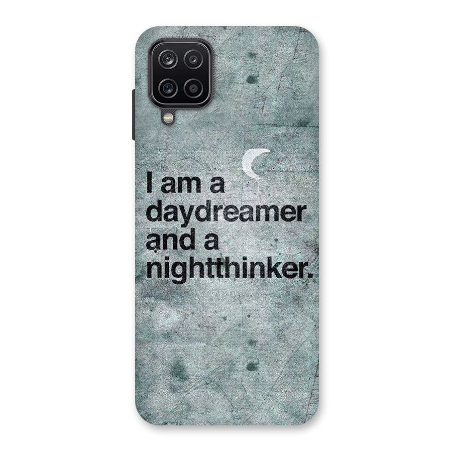 Day Dreamer Night Thinker Back Case for Galaxy A12