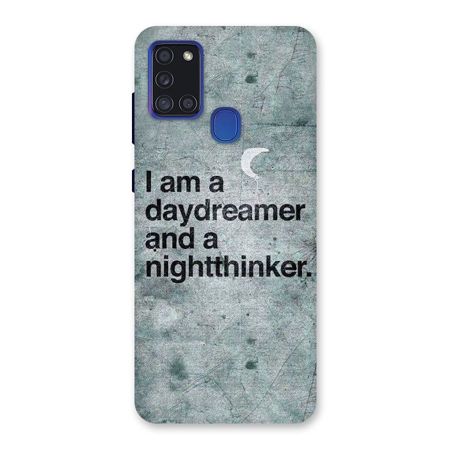 Day Dreamer Night Thinker Back Case for Galaxy A21s