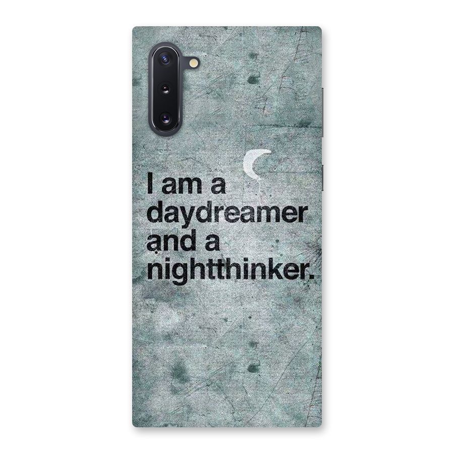 Day Dreamer Night Thinker Back Case for Galaxy Note 10