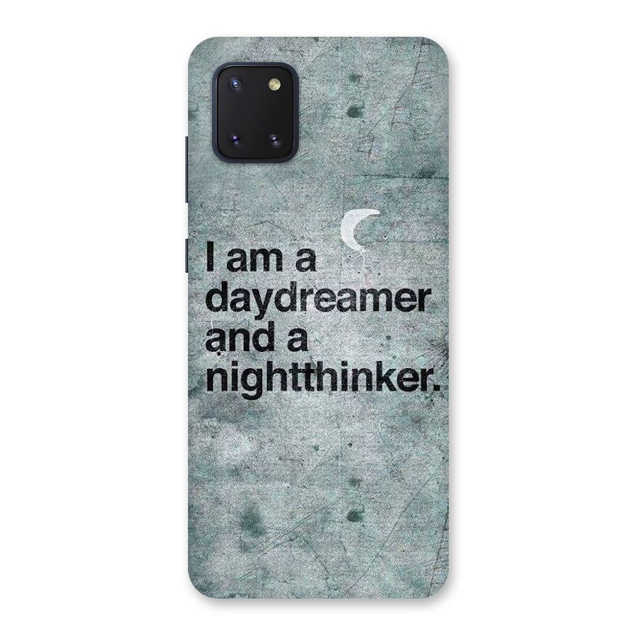 Day Dreamer Night Thinker Back Case for Galaxy Note 10 Lite