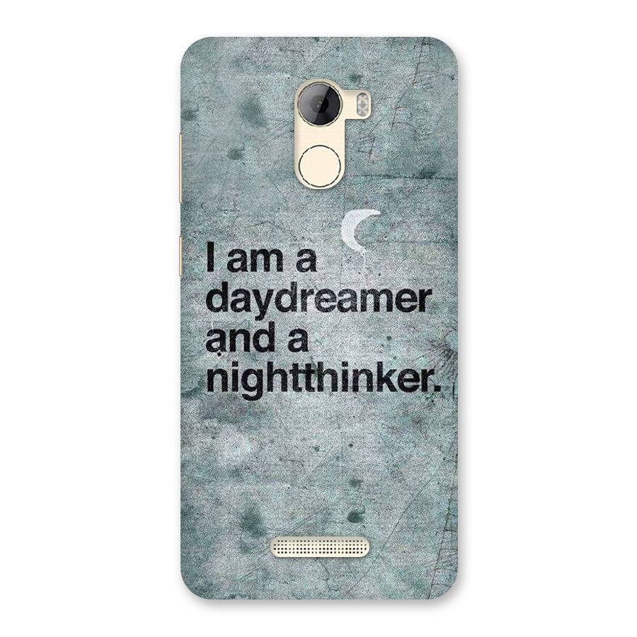 Day Dreamer Night Thinker Back Case for Gionee A1 LIte