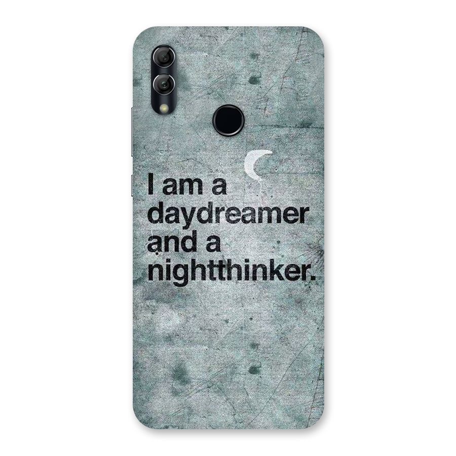 Day Dreamer Night Thinker Back Case for Honor 10 Lite