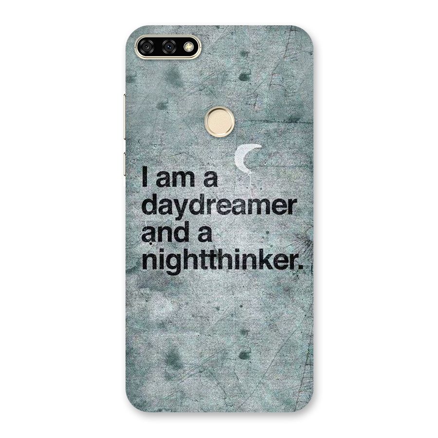 Day Dreamer Night Thinker Back Case for Honor 7A