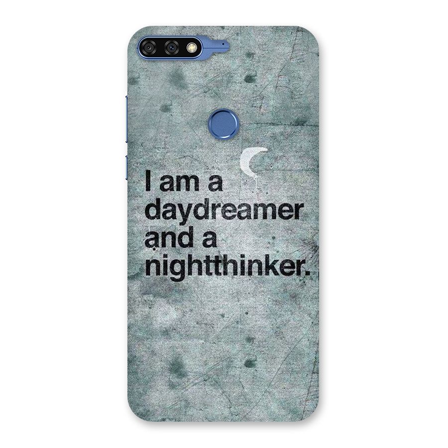 Day Dreamer Night Thinker Back Case for Honor 7C
