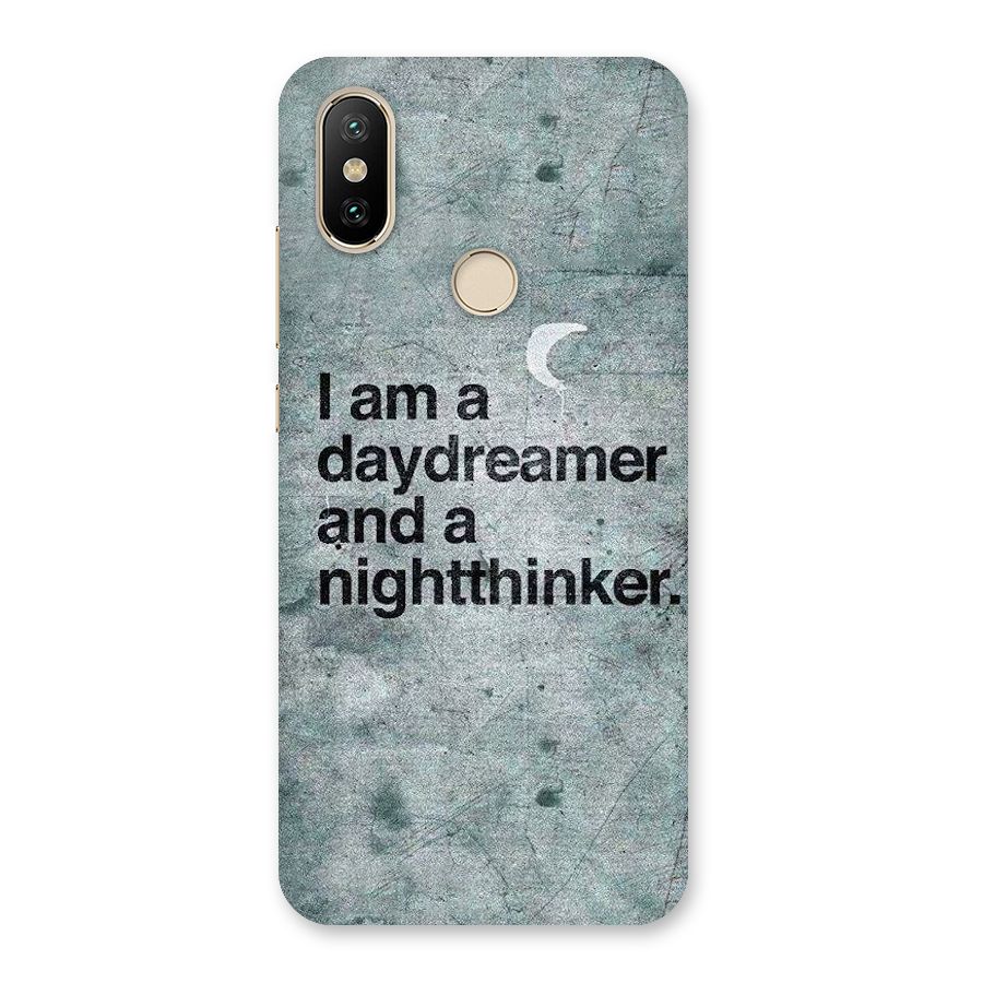 Day Dreamer Night Thinker Back Case for Mi A2