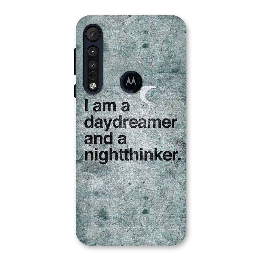 Day Dreamer Night Thinker Back Case for Motorola One Macro