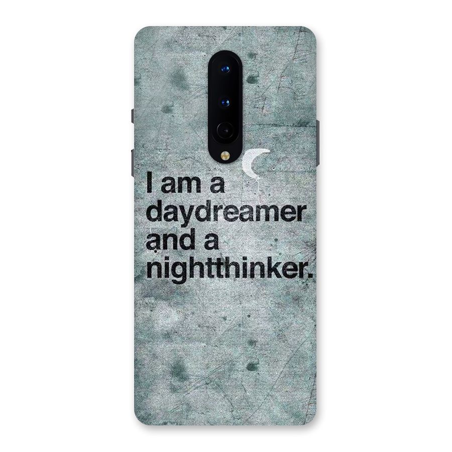 Day Dreamer Night Thinker Back Case for OnePlus 8