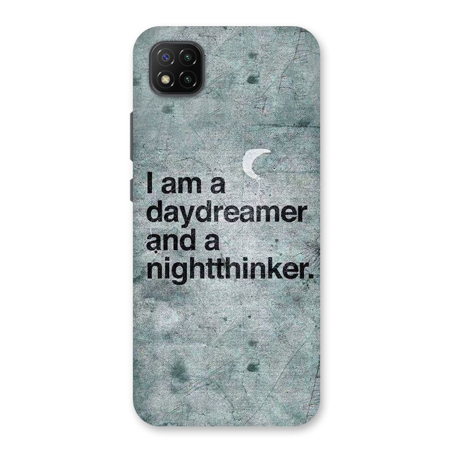 Day Dreamer Night Thinker Back Case for Poco C3