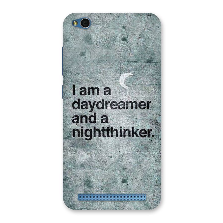 Day Dreamer Night Thinker Back Case for Redmi 5A