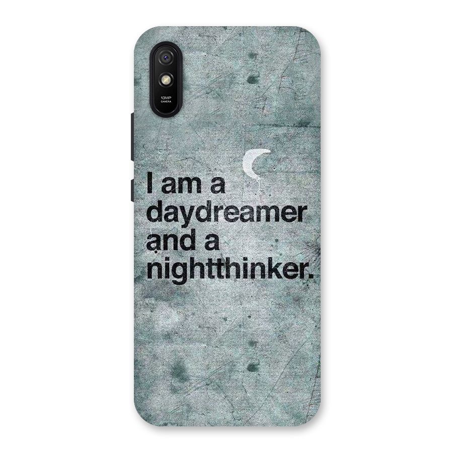 Day Dreamer Night Thinker Back Case for Redmi 9i