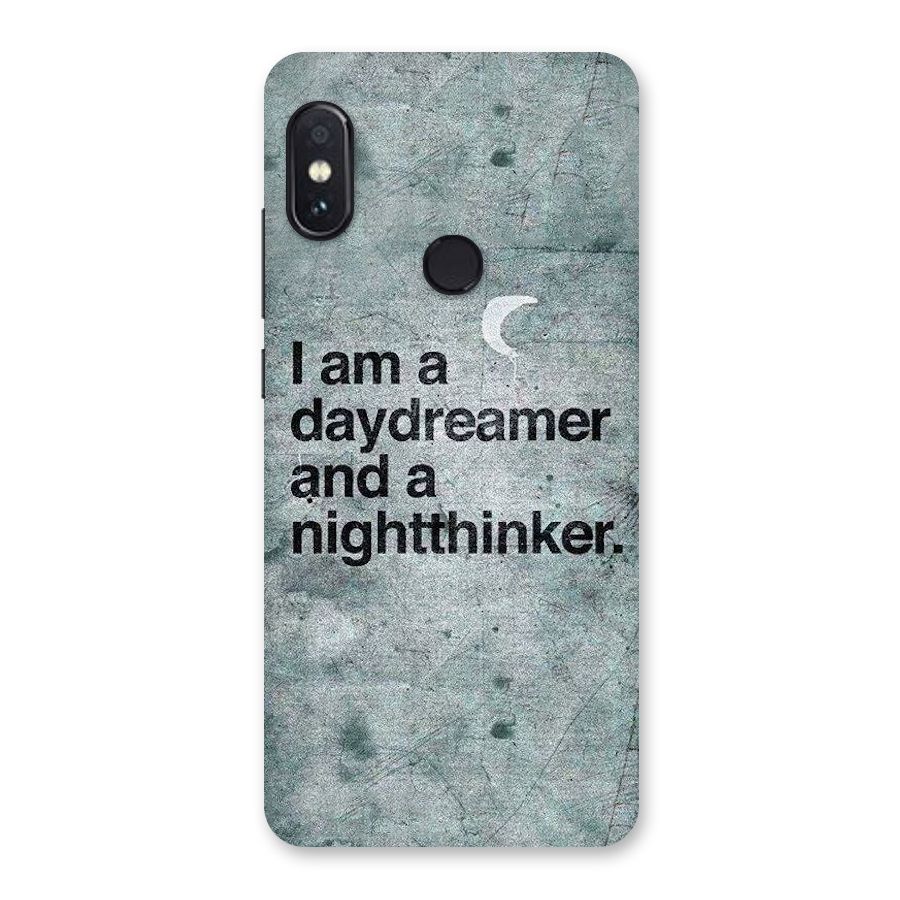Day Dreamer Night Thinker Back Case for Redmi Note 5 Pro