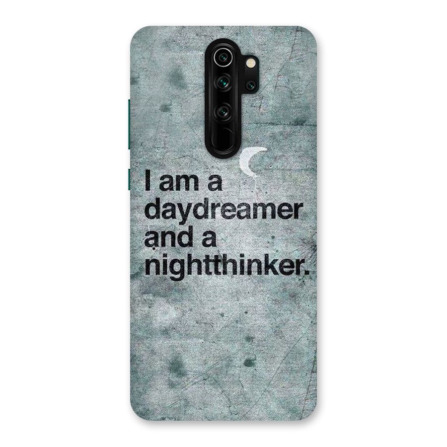 Day Dreamer Night Thinker Back Case for Redmi Note 8 Pro