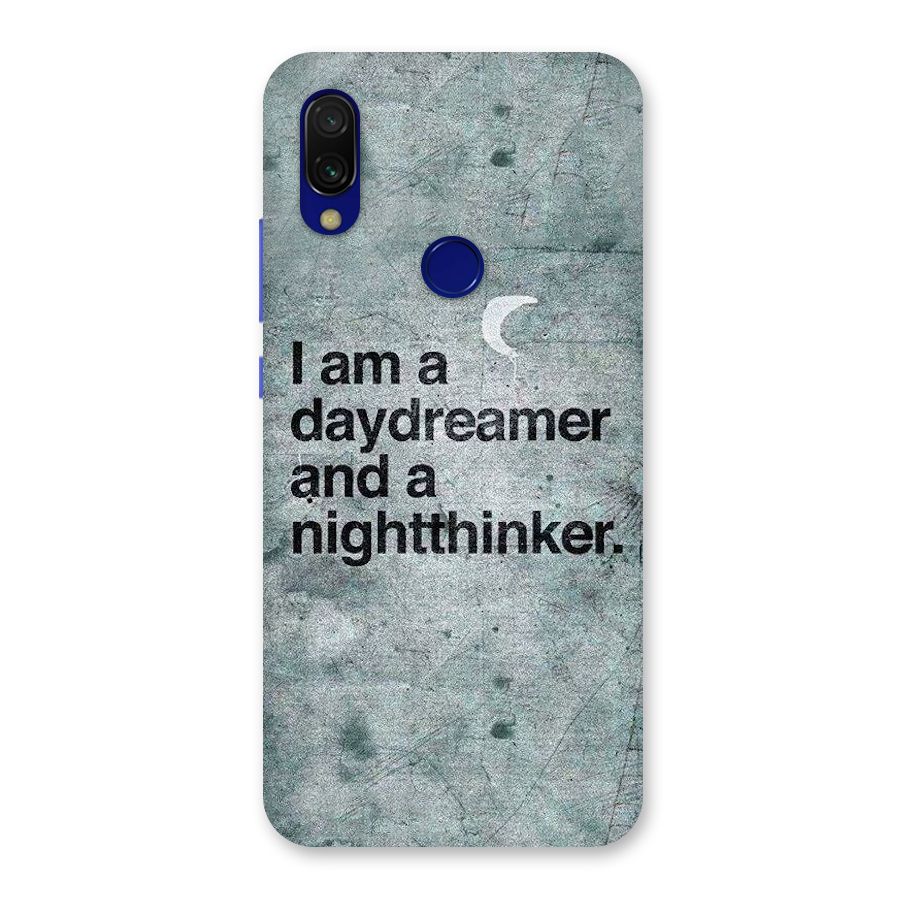 Day Dreamer Night Thinker Back Case for Redmi Y3