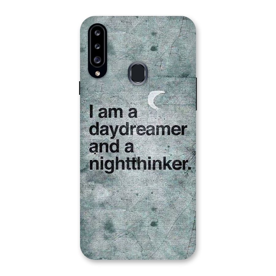 Day Dreamer Night Thinker Back Case for Samsung Galaxy A20s