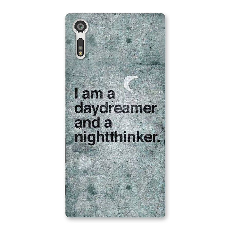 Day Dreamer Night Thinker Back Case for Xperia XZ