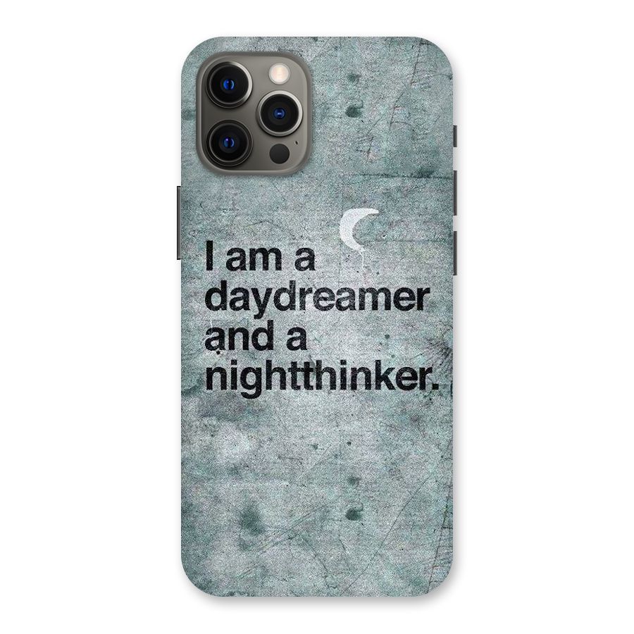 Day Dreamer Night Thinker Back Case for iPhone 12 Pro Max