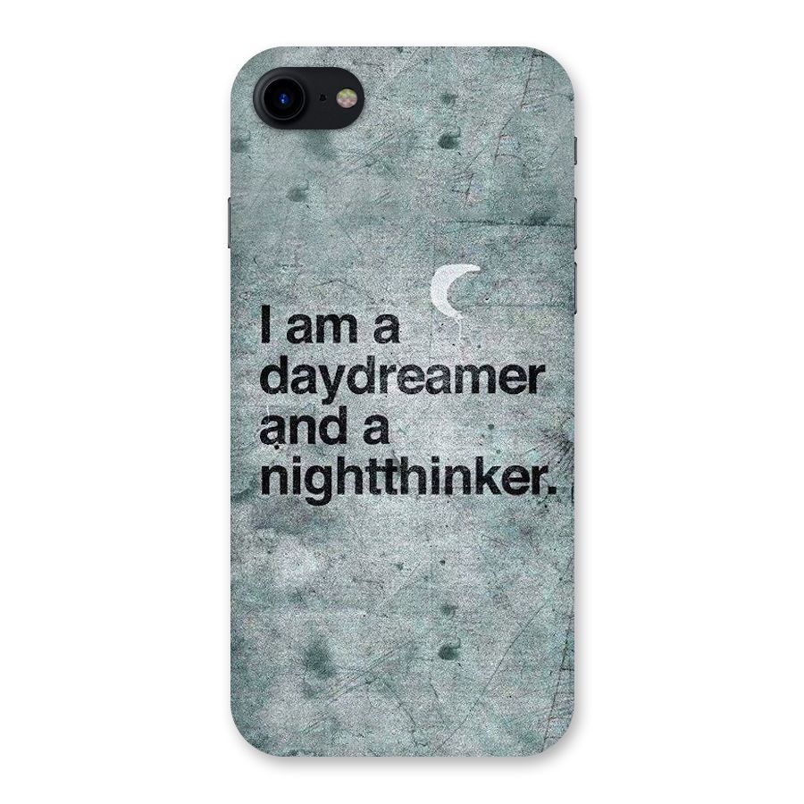 Day Dreamer Night Thinker Back Case for iPhone SE 2020