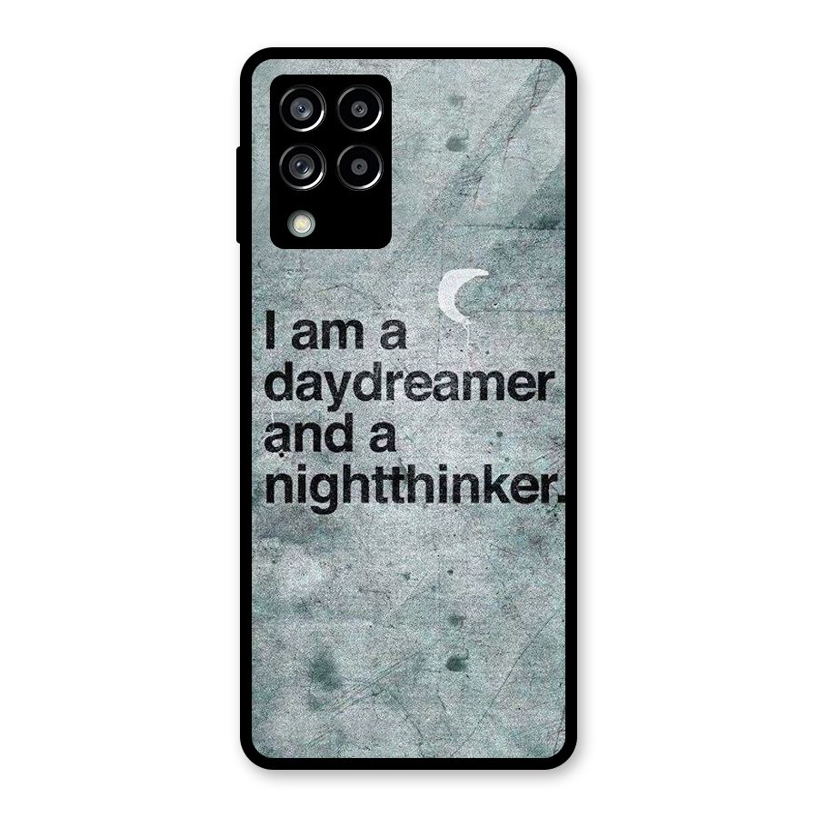 Day Dreamer Night Thinker Glass Back Case for Galaxy M53 5G