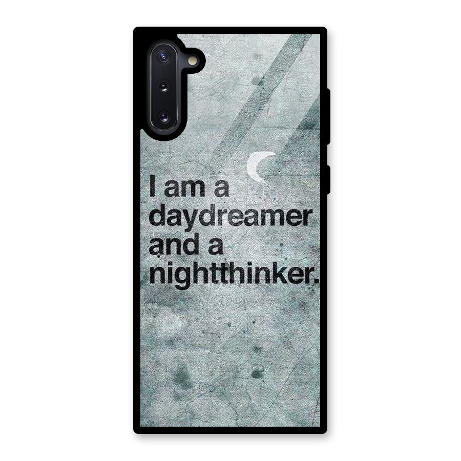 Day Dreamer Night Thinker Glass Back Case for Galaxy Note 10