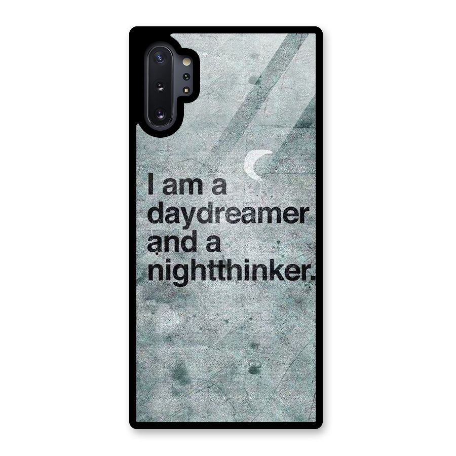 Day Dreamer Night Thinker Glass Back Case for Galaxy Note 10 Plus