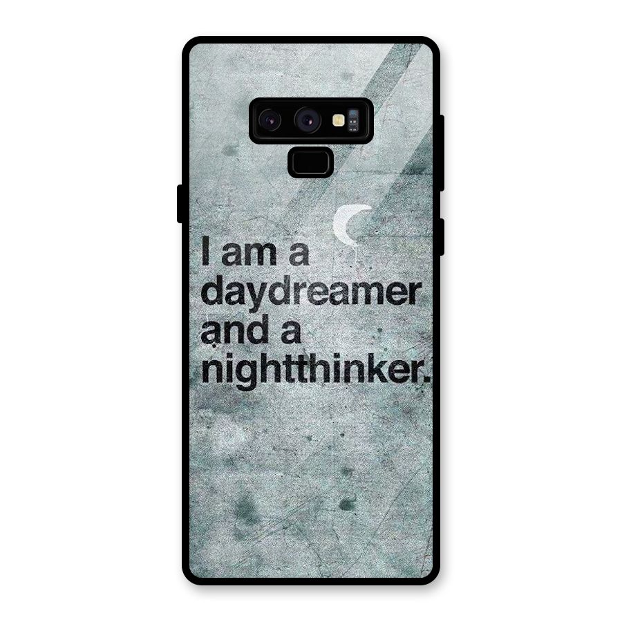 Day Dreamer Night Thinker Glass Back Case for Galaxy Note 9