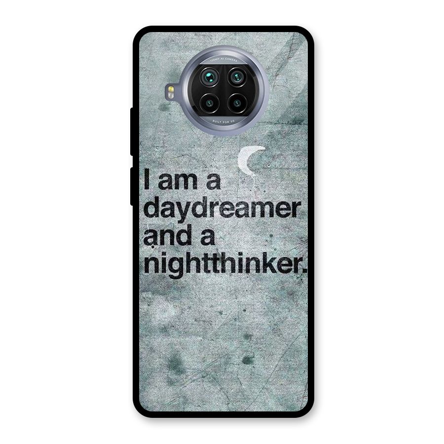 Day Dreamer Night Thinker Glass Back Case for Mi 10i