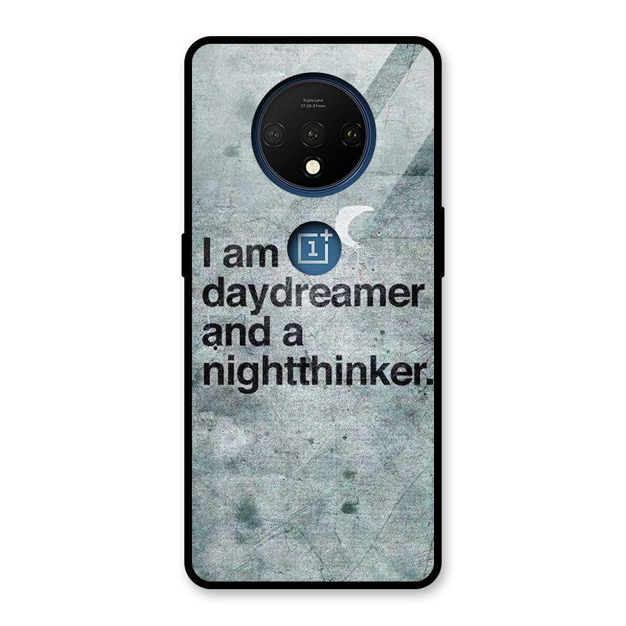 Day Dreamer Night Thinker Glass Back Case for OnePlus 7T