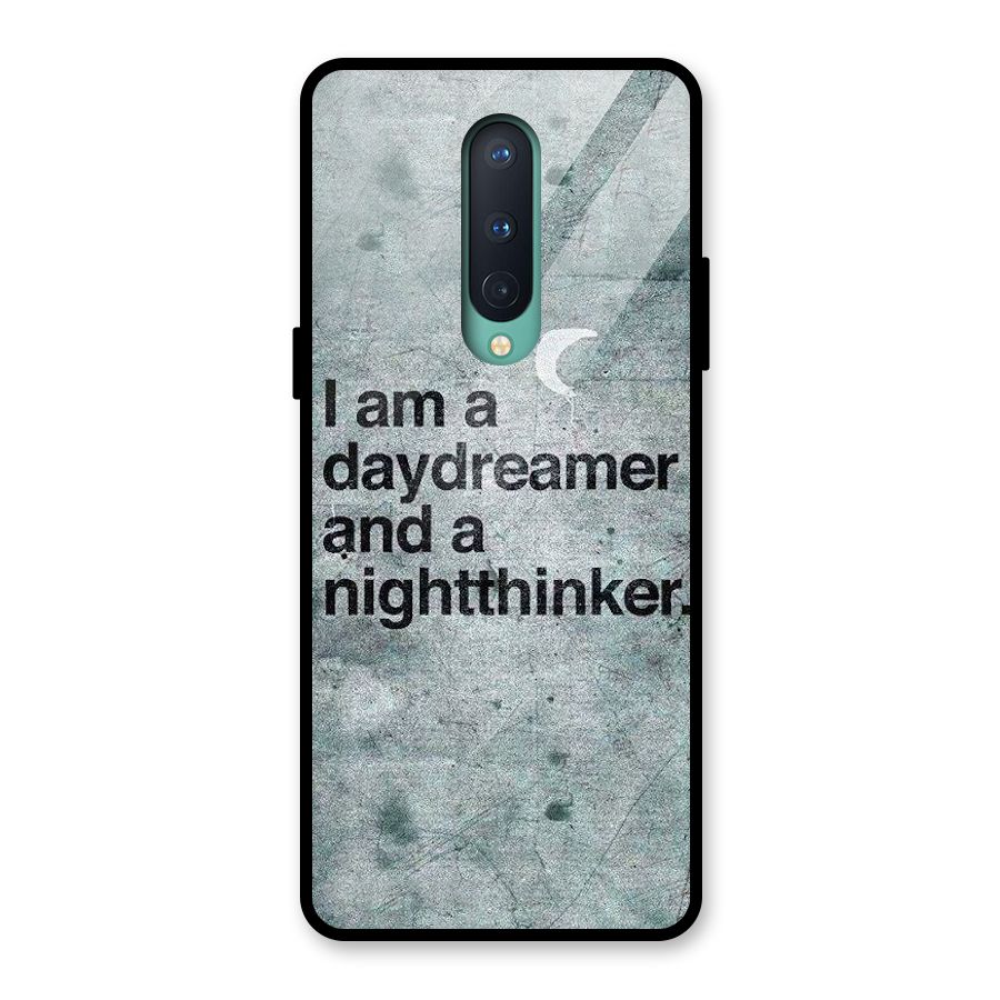 Day Dreamer Night Thinker Glass Back Case for OnePlus 8