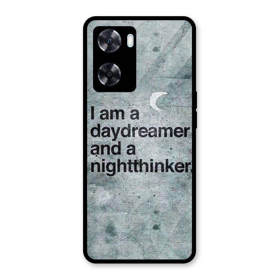 Day Dreamer Night Thinker Glass Back Case for Oppo A77