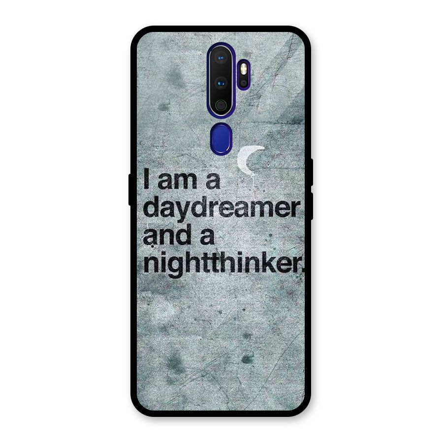 Day Dreamer Night Thinker Glass Back Case for Oppo A9 (2020)