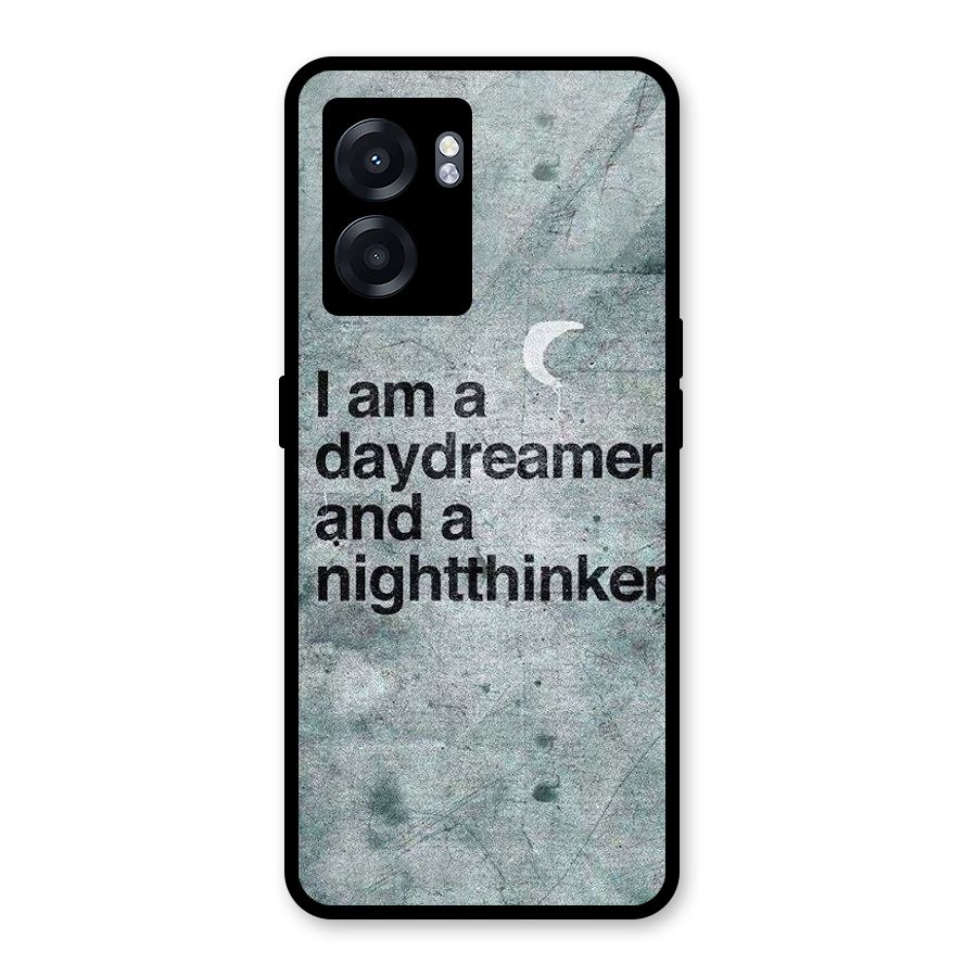 Day Dreamer Night Thinker Glass Back Case for Oppo K10 (5G)