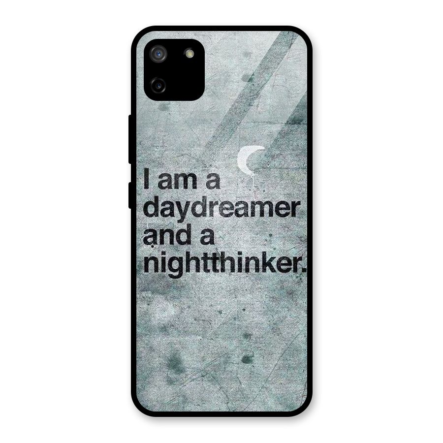 Day Dreamer Night Thinker Glass Back Case for Realme C11