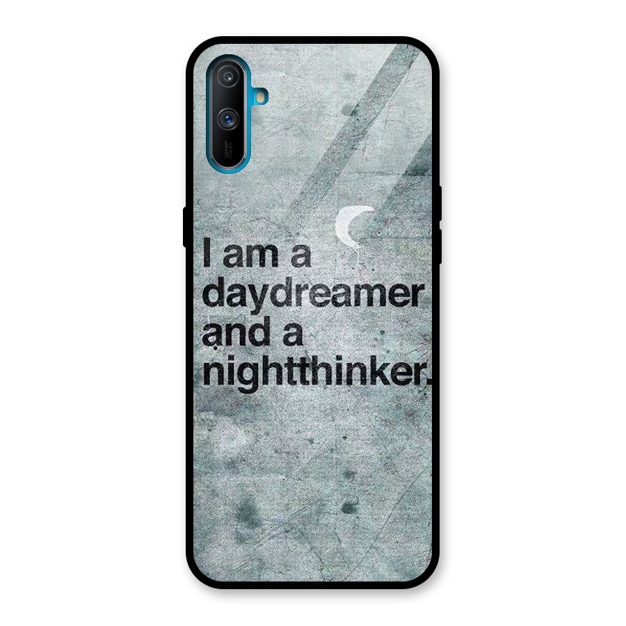 Day Dreamer Night Thinker Glass Back Case for Realme C3