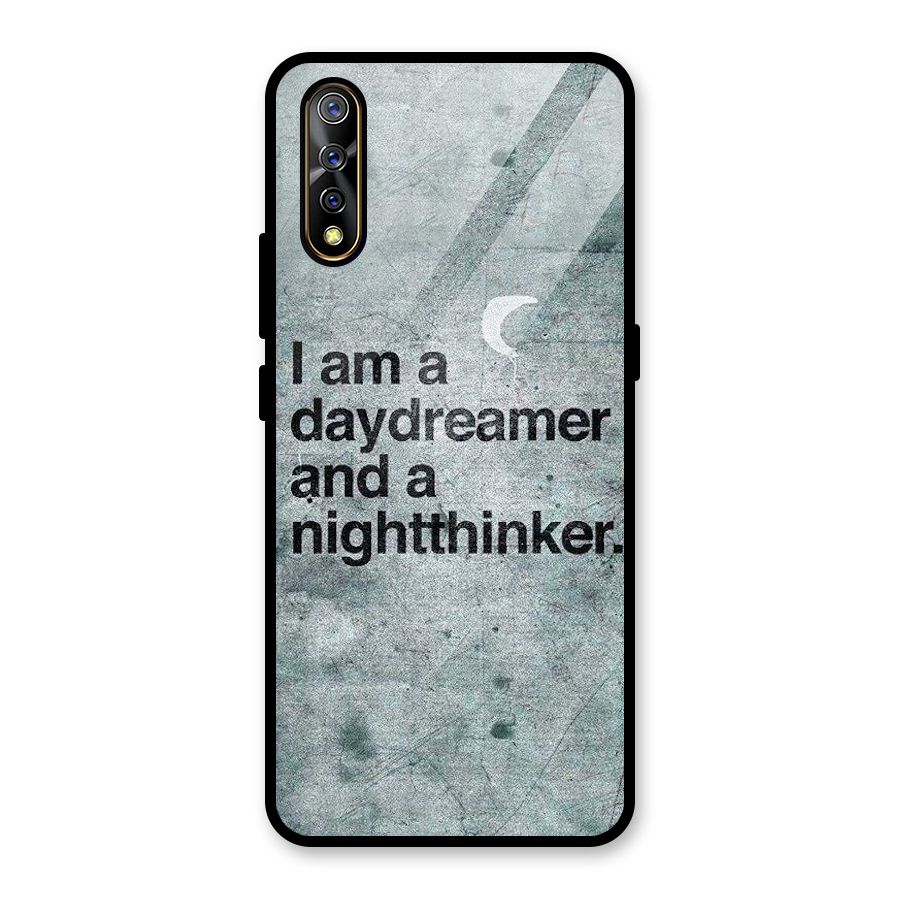 Day Dreamer Night Thinker Glass Back Case for Vivo S1