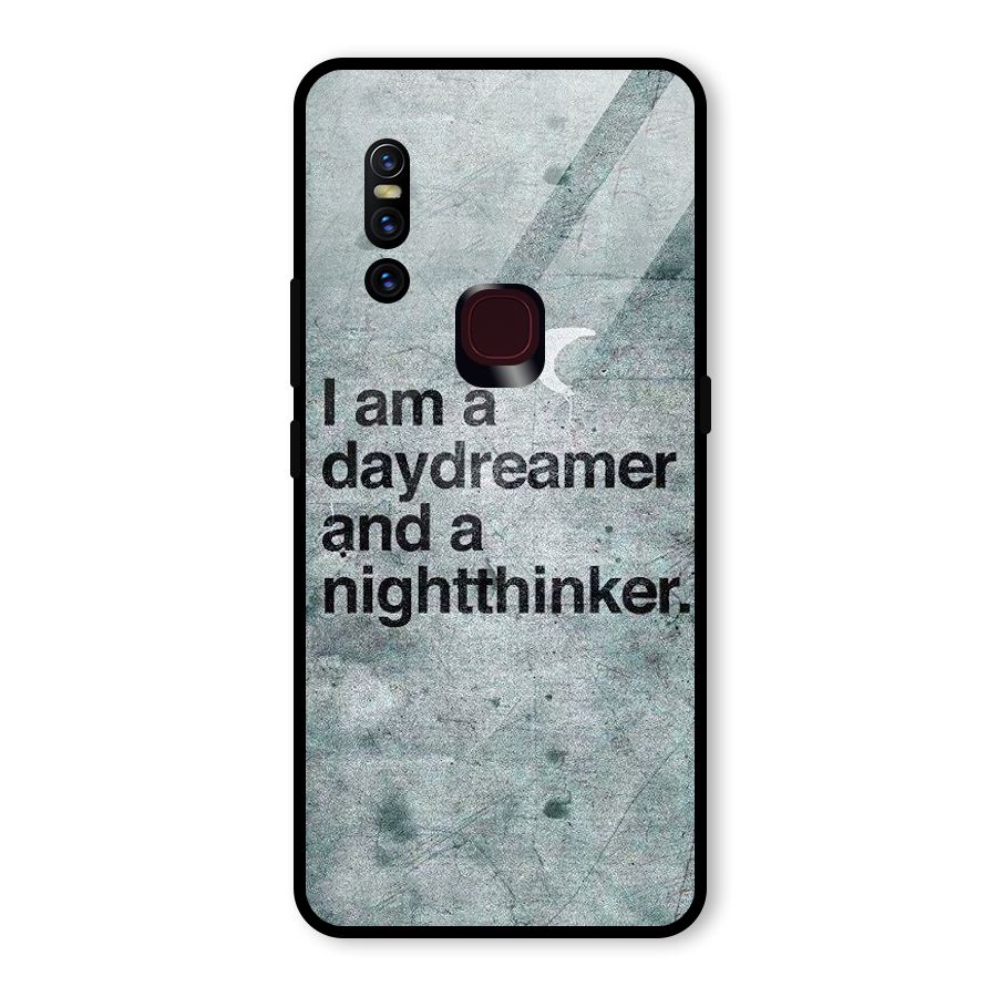 Day Dreamer Night Thinker Glass Back Case for Vivo V15
