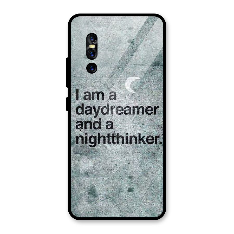 Day Dreamer Night Thinker Glass Back Case for Vivo V15 Pro