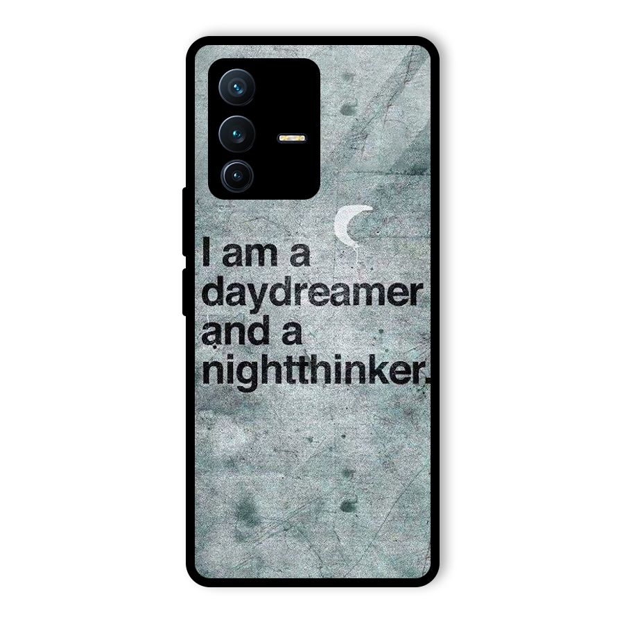 Day Dreamer Night Thinker Glass Back Case for Vivo V23 Pro