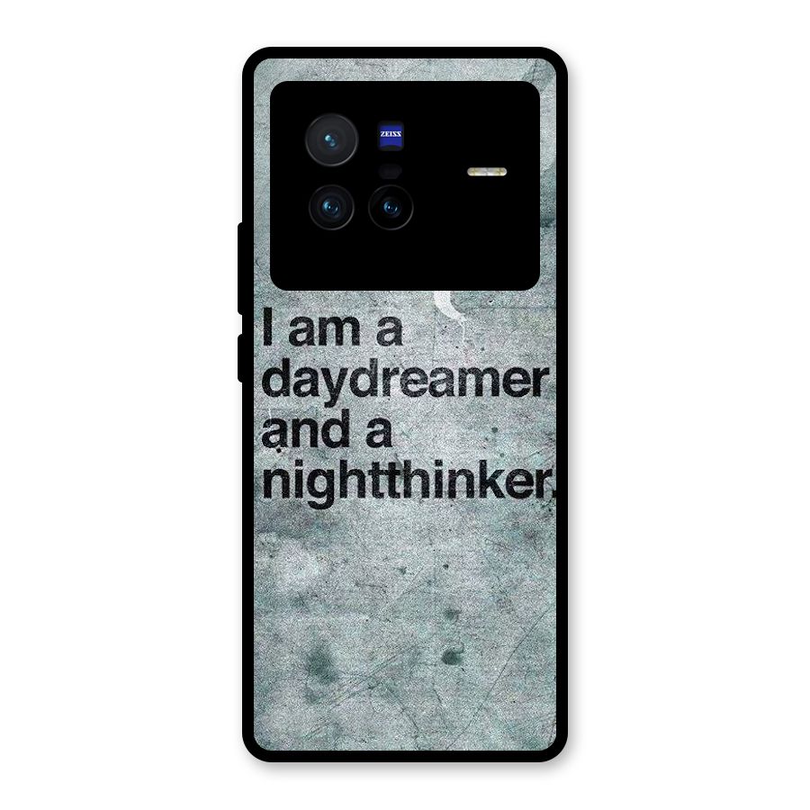 Day Dreamer Night Thinker Glass Back Case for Vivo X80