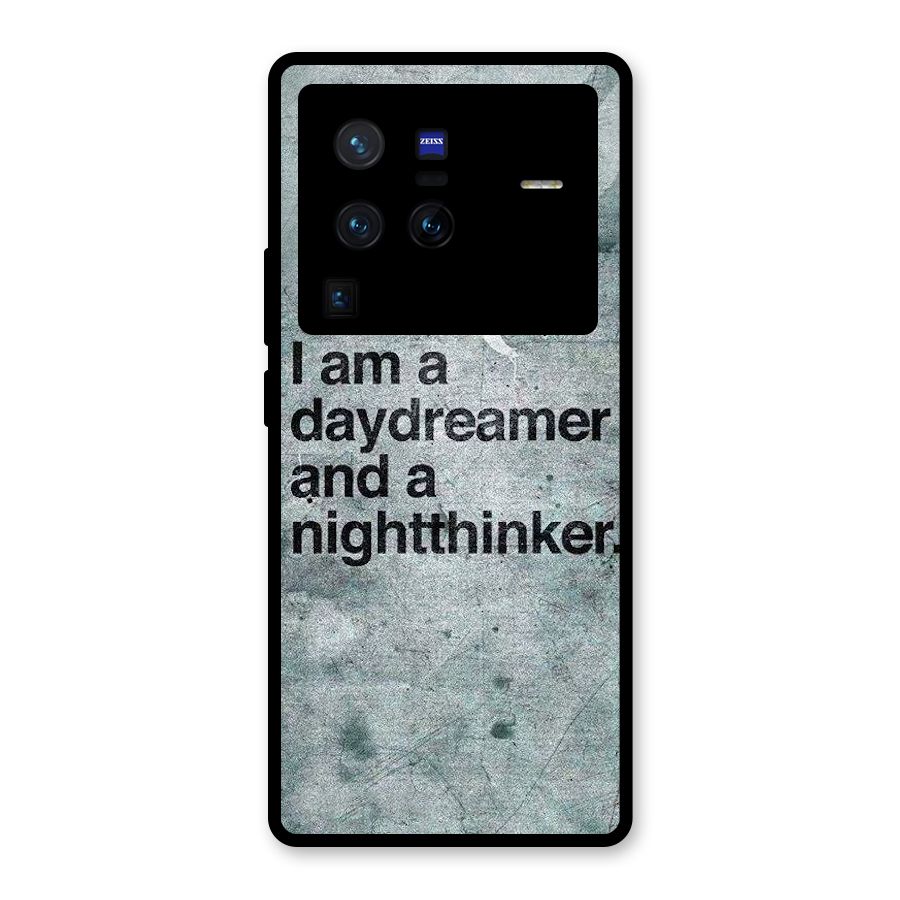 Day Dreamer Night Thinker Glass Back Case for Vivo X80 Pro