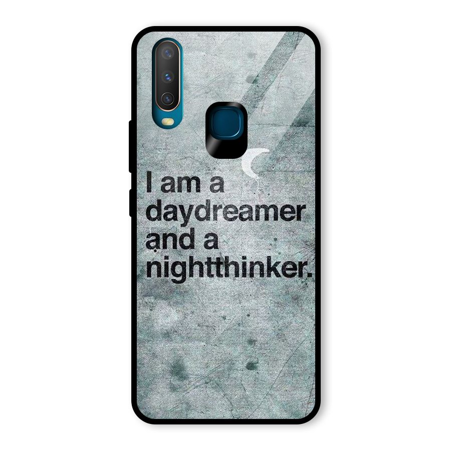 Day Dreamer Night Thinker Glass Back Case for Vivo Y15