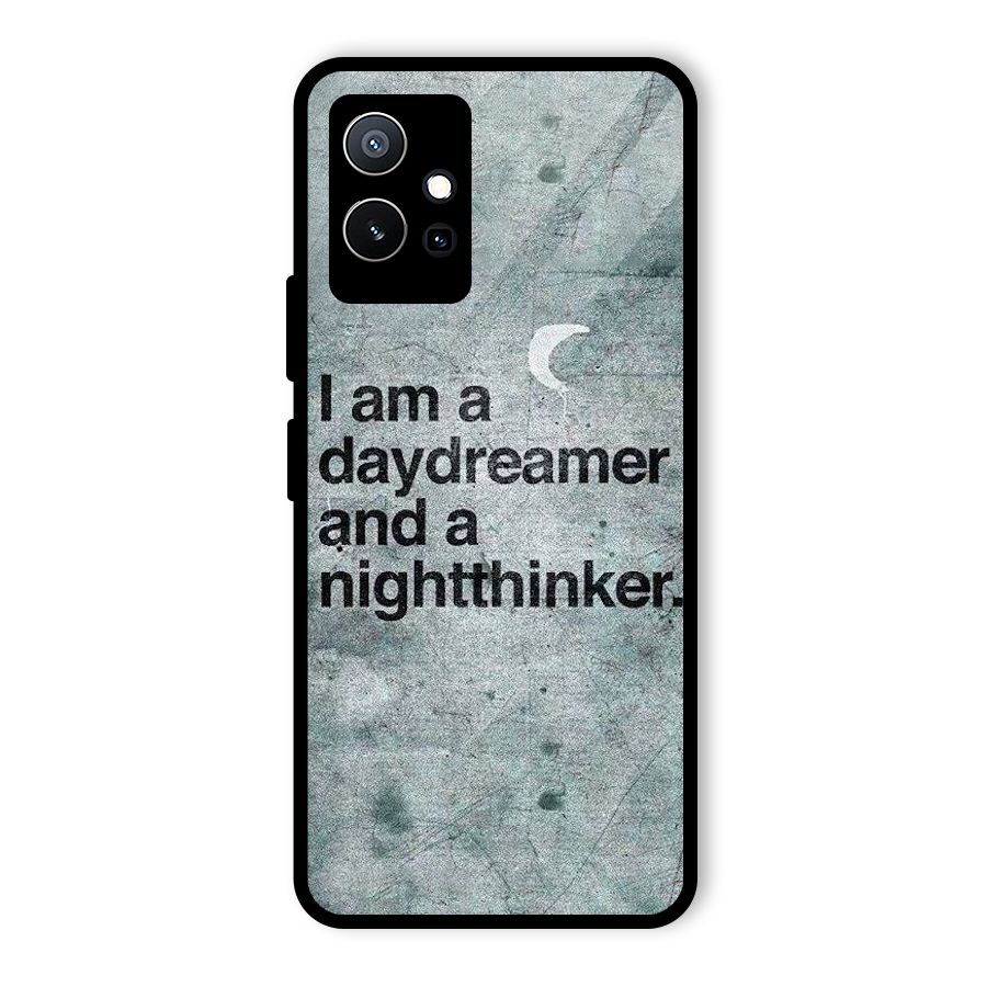 Day Dreamer Night Thinker Glass Back Case for Vivo Y75 5G
