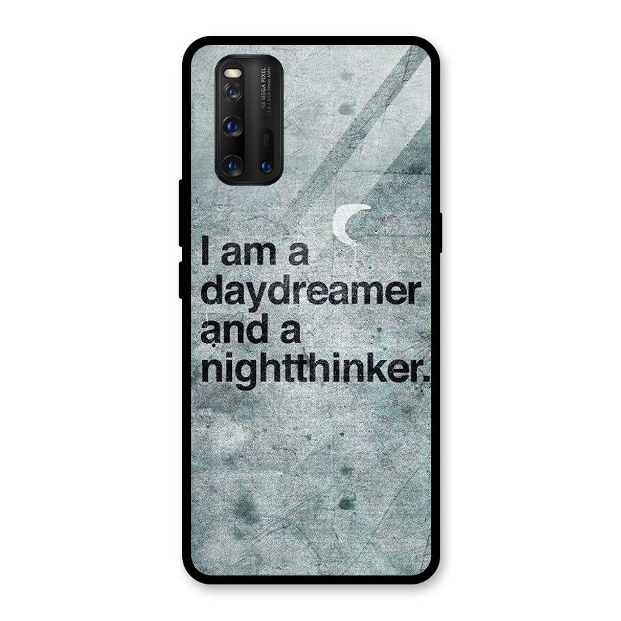 Day Dreamer Night Thinker Glass Back Case for Vivo iQOO 3